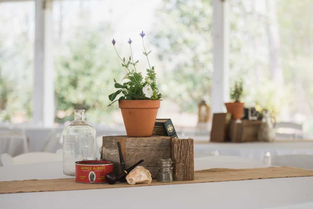 DIY Wedding Reception Centerpiece Il Bella Gardens Delong Photography Albemarle North Carolina